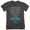 Ford - Vintage America's Hardest Working Truck Adult Slim Fit V Neck Cotton