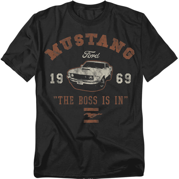 Ford Mustang - Mustang The Boss Is In Adult Regular Fit Short Sleeve