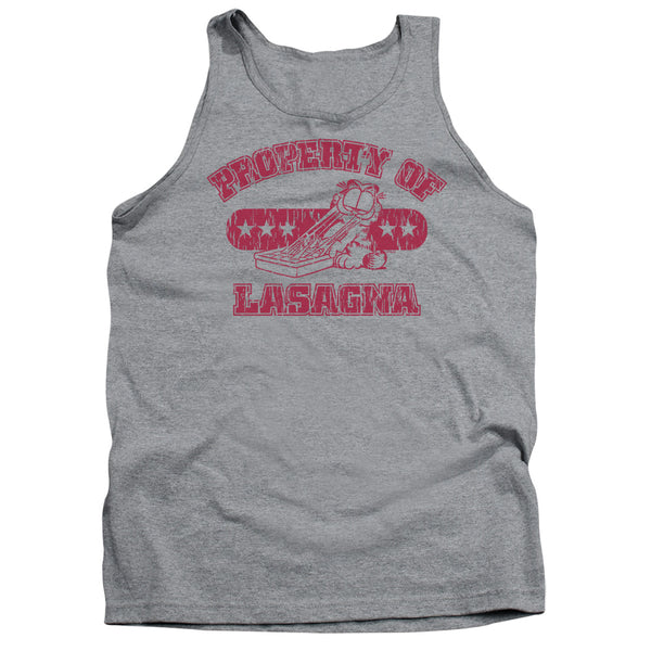 Garfield - Property Of Lasagna Adult Tank Top