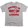Garfield - Property Of Lasagna Youth Short Sleeve