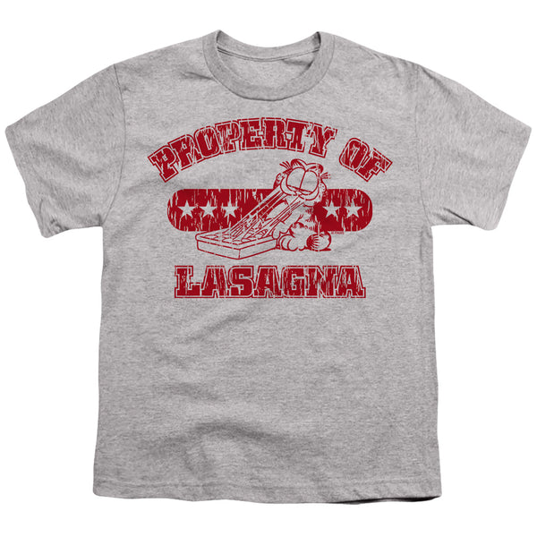 Garfield - Property Of Lasagna Youth Short Sleeve