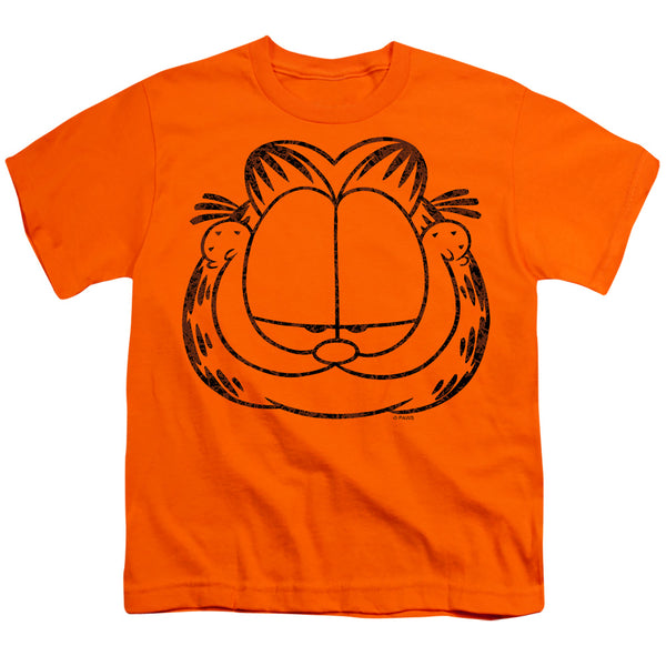 Garfield - Smirking Distressed Youth Short Sleeve