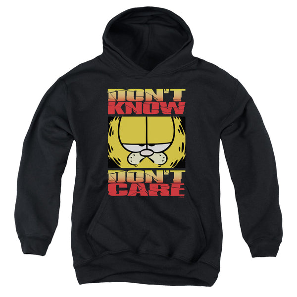 Garfield - Dont Know Dont Care Youth Hooded Sweatshirt