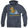 Garfield - I Dont Do Mornings Adult Heather Hoodie