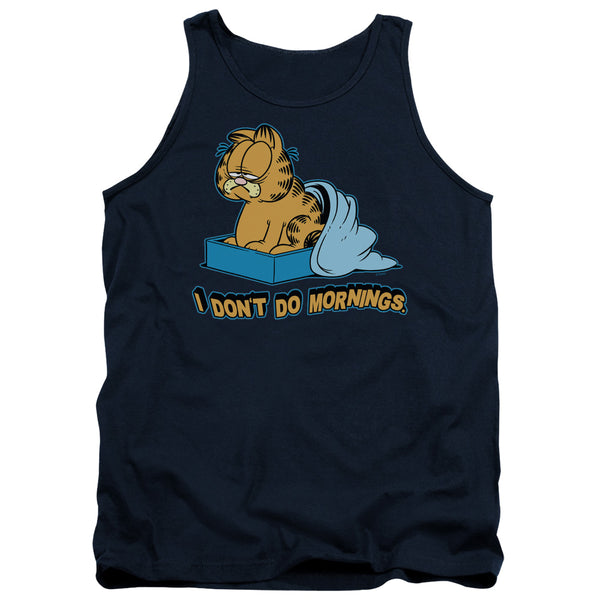 Garfield - I Dont Do Mornings Adult Tank Top