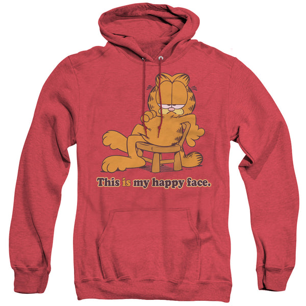 Garfield - Happy Face Adult Heather Hoodie