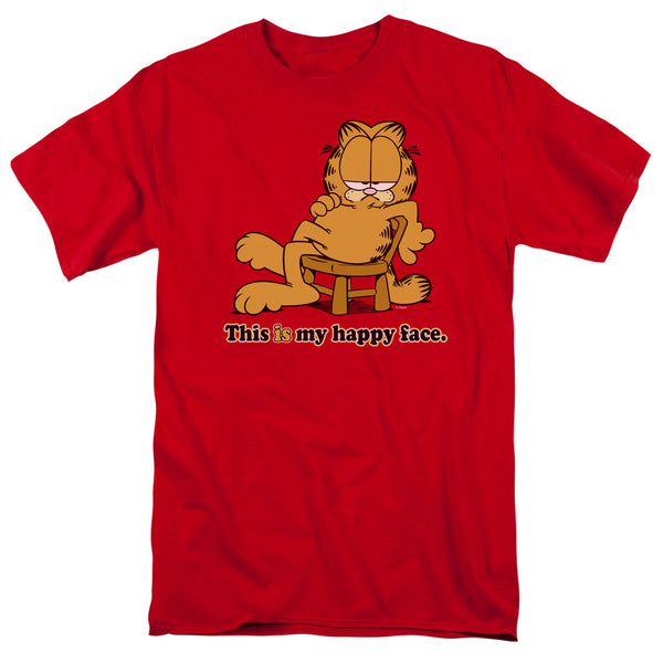 Garfield - Happy Face Adult Regular Fit Short Sleeve