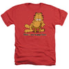 Garfield - Happy Face Adult Regular Fit Heather Short Sleeve