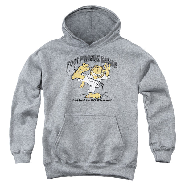 Garfield - Foot Fungus Karate Youth Hooded Sweatshirt