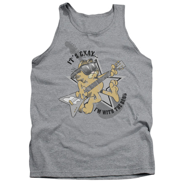 Garfield - Im With The Band Adult Tank Top
