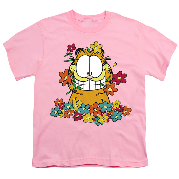 Garfield - In The Garden Youth Short Sleeve