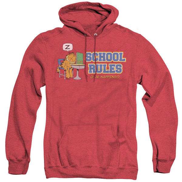 Garfield - School Rules Adult Heather Hoodie