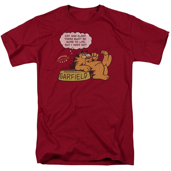 Garfield - Eat And Sleep Adult Regular Fit Short Sleeve