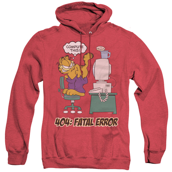 Garfield - Compute This Adult Heather Hoodie