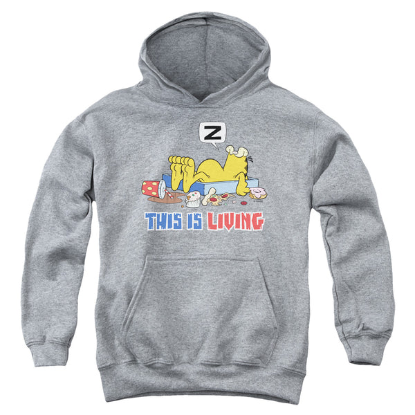 Garfield - This Is Living Youth Hooded Sweatshirt