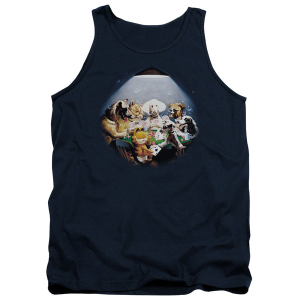 Garfield - Playing With The Big Dogs Adult Tank Top
