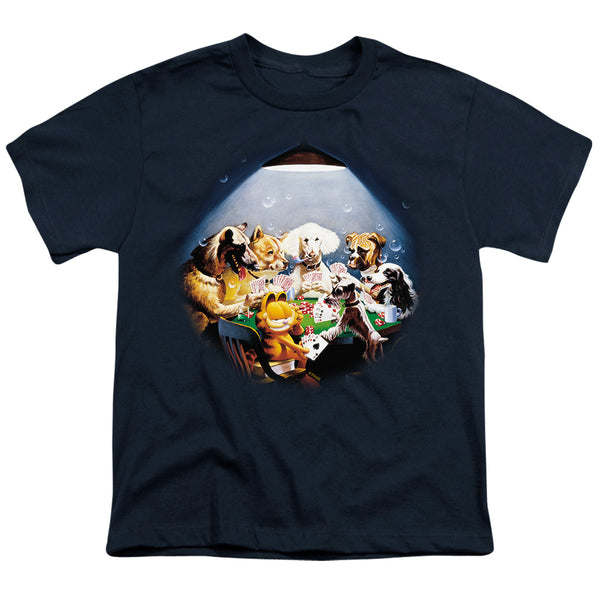 Garfield - Playing With The Big Dogs Youth Short Sleeve