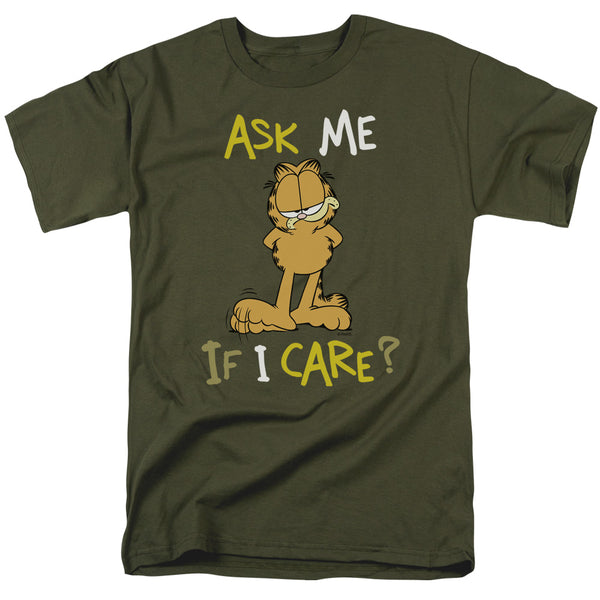 Garfield - Ask Me If I Care Adult Regular Fit Short Sleeve