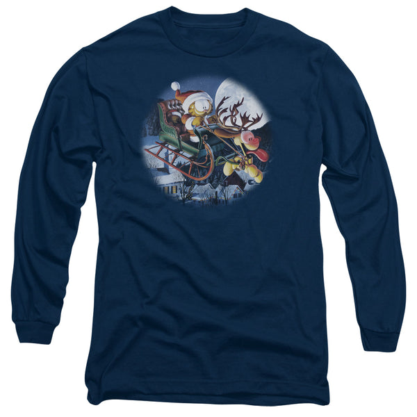 Garfield - Moonlight Ride Adult Long Sleeve
