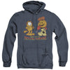 Garfield - Drooling Pumpkins Adult Heather Hoodie