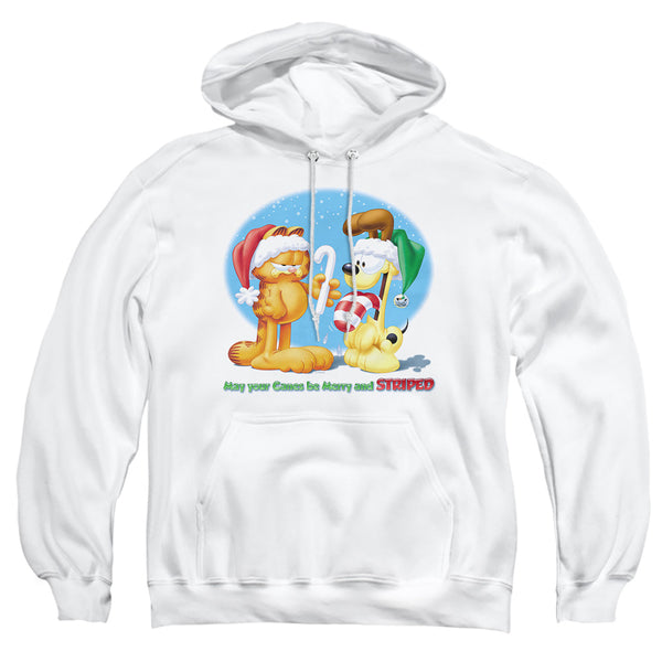 Garfield - Merry And Striped Adult Pullover Hoodie
