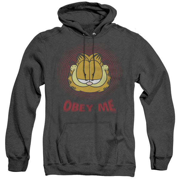 Garfield - Obey Me Adult Heather Hoodie