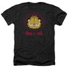 Garfield - Obey Me Adult Regular Fit Heather Short Sleeve
