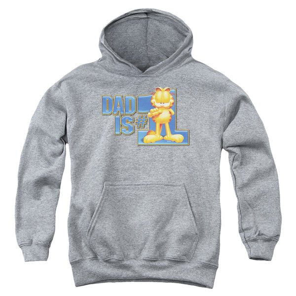 Garfield - Dad Is Number One Youth Hooded Sweatshirt