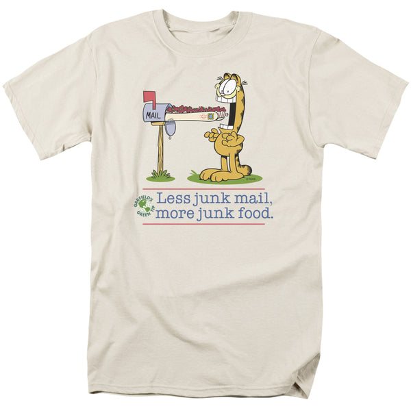 Garfield - Less Junk Mail Adult Regular Fit Short Sleeve