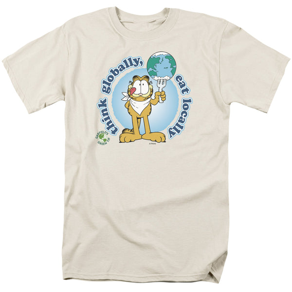 Garfield - Think Globally Adult Regular Fit Short Sleeve