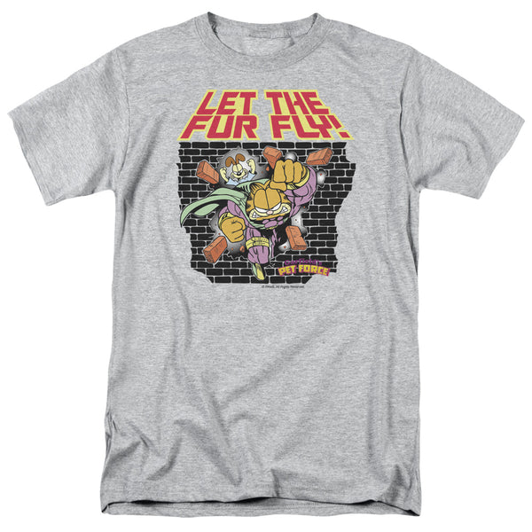 Garfield - Let The Fur Fly Adult Regular Fit Short Sleeve