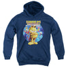 Garfield - Dvd Art Youth Hooded Sweatshirt
