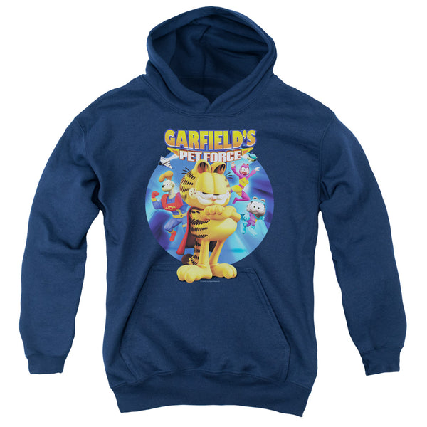 Garfield - Dvd Art Youth Hooded Sweatshirt