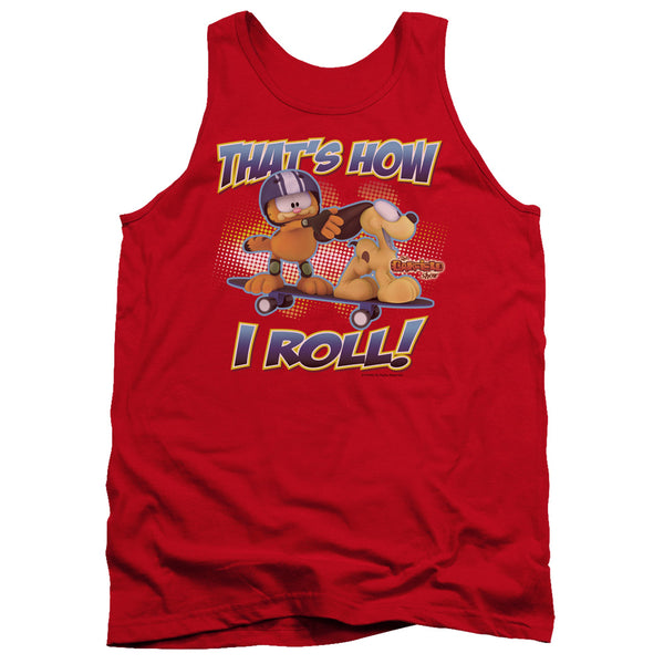 Garfield - How I Roll Adult Tank Top