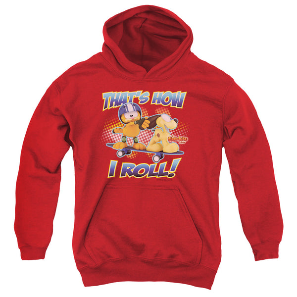 Garfield - How I Roll Youth Hooded Sweatshirt