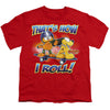 Garfield - How I Roll Youth Short Sleeve