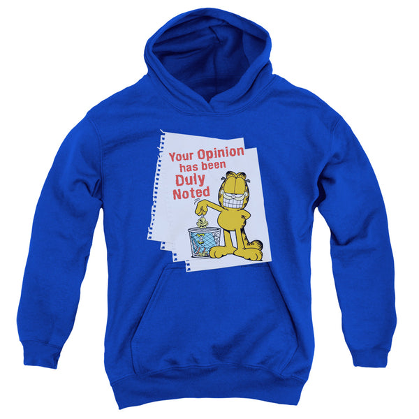 Garfield - Duly Noted Youth Hooded Sweatshirt
