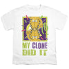 Garfield - My Clone Did It Youth Short Sleeve