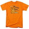 Garfield - Waste Not Adult Regular Fit Short Sleeve