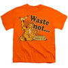 Garfield - Waste Not Youth Short Sleeve