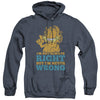 Garfield - Never Wrong Adult Heather Hoodie