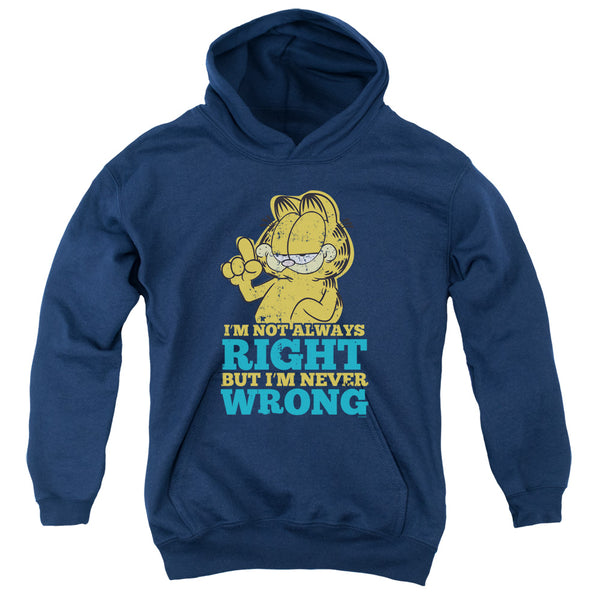 Garfield - Never Wrong Youth Hooded Sweatshirt