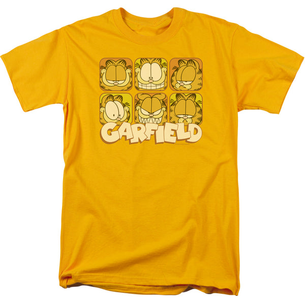 Garfield - Many Faces Adult Regular Fit Short Sleeve