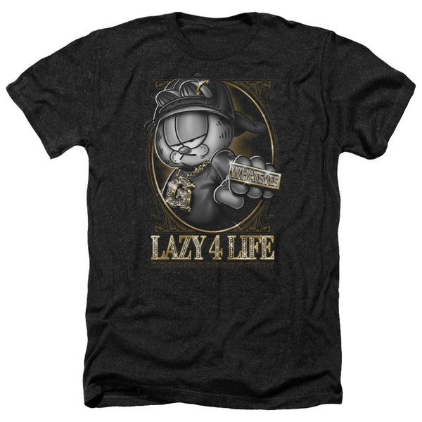 Garfield - Lazy 4 Life Adult Regular Fit Heather Short Sleeve