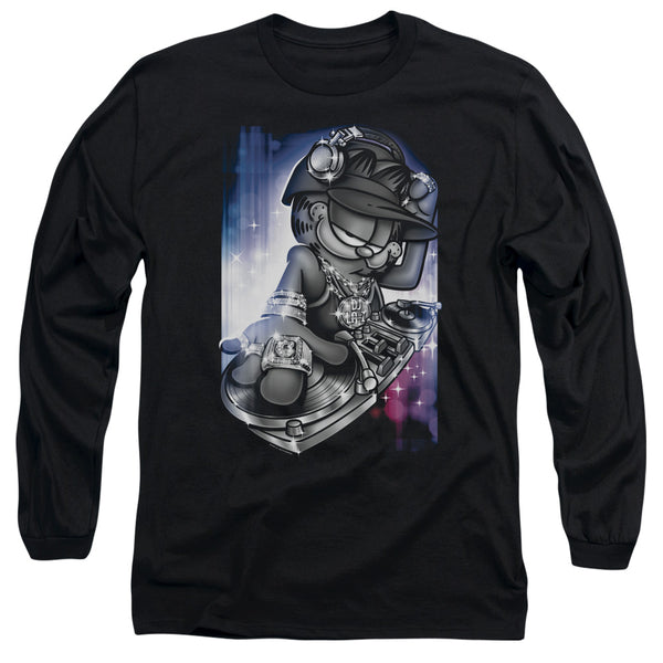 Garfield - Dj Lazy Adult Long Sleeve