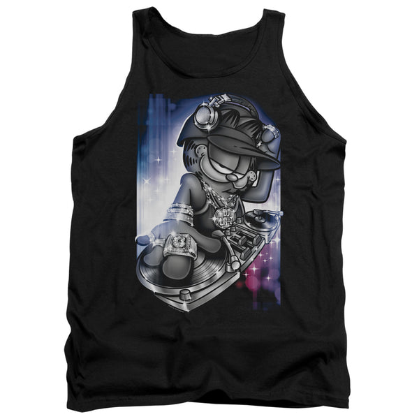 Garfield - Dj Lazy Adult Tank Top