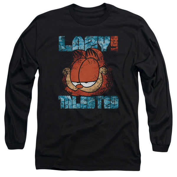Garfield - Lazy But Talented Distressed Adult Long Sleeve