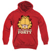 Garfield - Life Begins At Forty Youth Hooded Sweatshirt