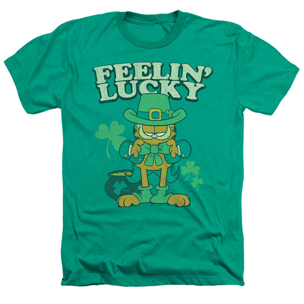 Garfield - Feelin Lucky Adult Regular Fit Heather Short Sleeve