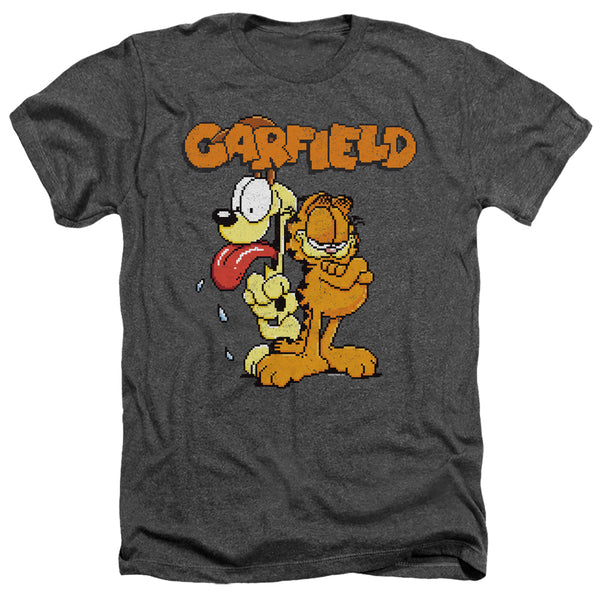 Garfield - Garfield The Game Adult Regular Fit Heather Short Sleeve